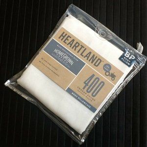 1 new WHITE color Heartland 100% Cotton 54"x20" BODY Pillow Pillowcase